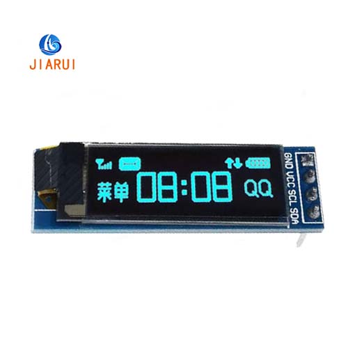 white/blue 0.91 inch oled display module
